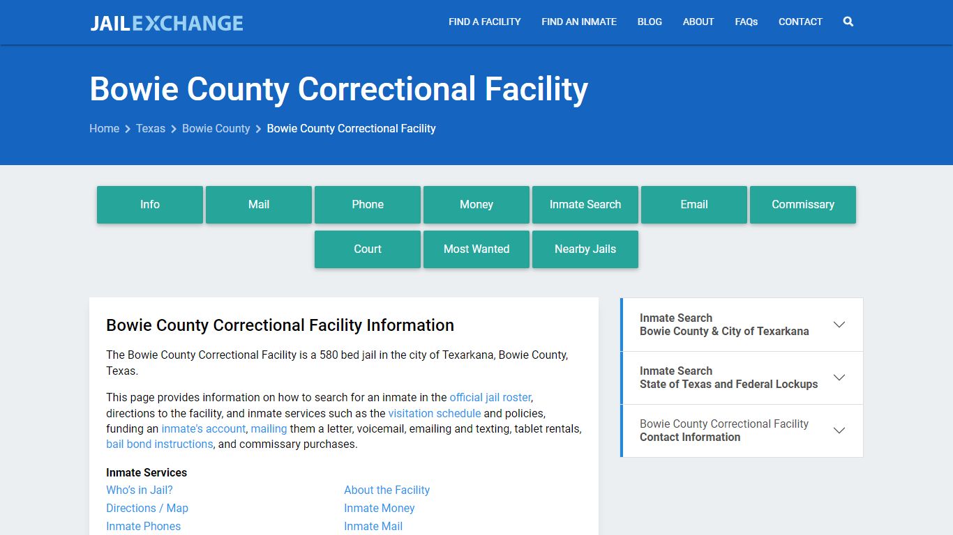 Bowie County Correctional Facility - Jail Exchange